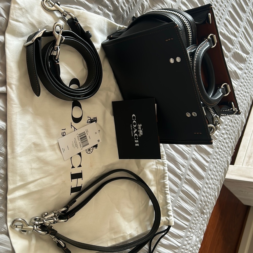 Coach Rouge 20 Black Silver Hardware
